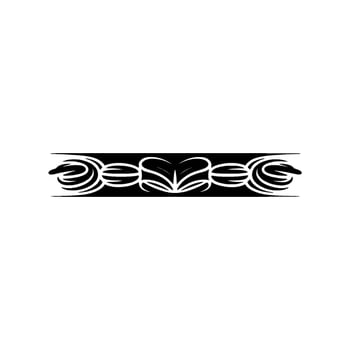 Intricate Tribal Border, Elegant, Minimalist Ornamentation vector