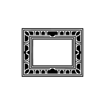 Art Deco Frame, Geometric , Minimalist Composition vector