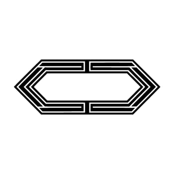 Geometric Hexagon Pattern, Minimalist vector