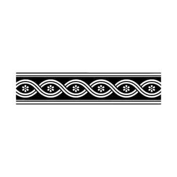 Elegant Celtic Border, Black and White Ornamentation, Ornament vector
