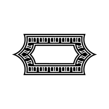 Art Deco Frame, Geometric Ornamentation, Vintage Elegance, Border - Art deco vector