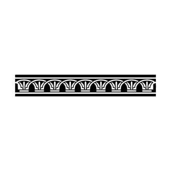 Art Deco Floral Border, Elegant Element, Ornament - Art deco vector