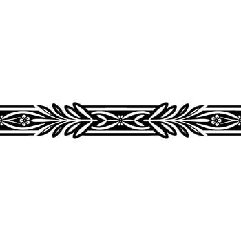 Intricate Art Deco Border, Elegant Decorative Element vector