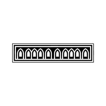 Geometric Arch Motif, Minimalist , Modern Abstract vector
