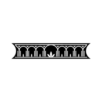 Art Deco Architectural Ornament, Geometric Border, Pattern - Art deco vector