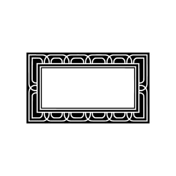 Art Deco Frame, Elegant Border, Minimalist, Ornament - Art deco vector