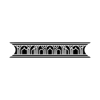 Art Deco Architectural Ornament, Geometric Border - Pattern - Art deco vector