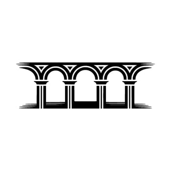 Geometric Archway, Minimalist, Architectural Emblem - Arch vector