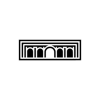 Geometric Archway, Minimalist , Modern Emblem, Geometry vector