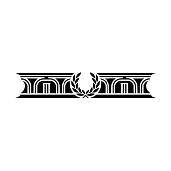 Art Deco Laurel Border, Elegant Element - Art deco vector