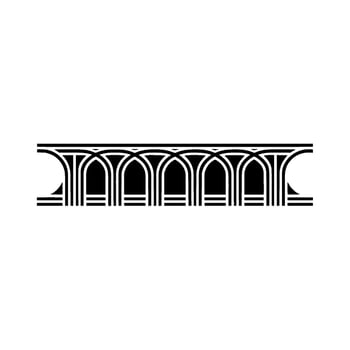 Art Deco Archway, Geometric Ornamentation, Minimalist, Pattern - Art deco vector