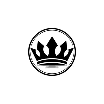 Regal Crown Emblem, Minimalist , Premium Branding vector