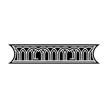 Art Deco Archway Border, Elegant Element, Ornamentation - Art deco vector