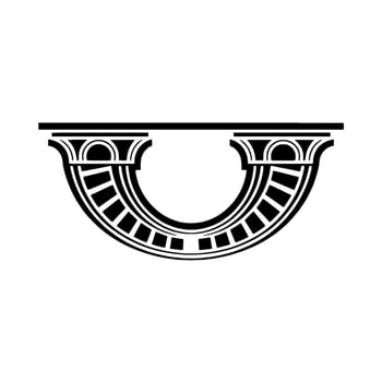 Art Deco Archway, Geometric Ornamentation, Minimalist, Symmetry vector