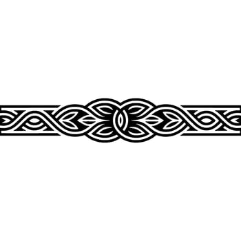 Intricate Celtic Border, Vintage, Ornamental Detail, Ornament - Knotwork vector