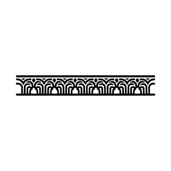 Art Deco Border, Elegant Ornamentation, Vintage, Artdeco vector