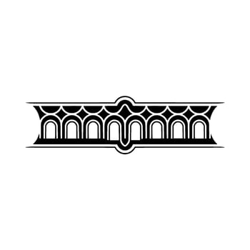 Art Deco Architectural Ornament, Elegant Border, Ornamentation vector