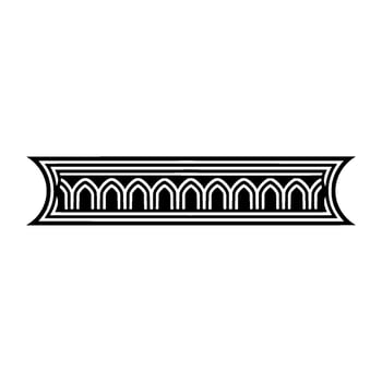 Art Deco Archway Border, Geometric Ornamentation - Ornament - Art deco vector