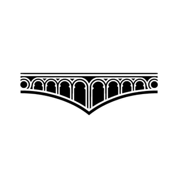 Gothic Arch Ornament, Vintage Element - Decorative vector