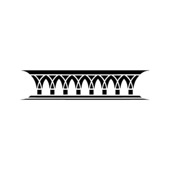 Elegant Arch Motif, Minimalist , Vintage Ornamentation vector