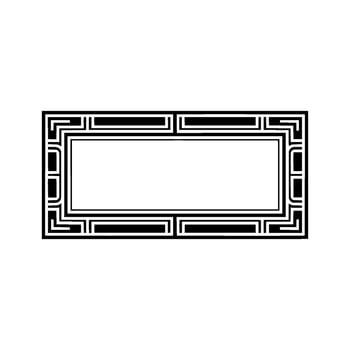 Geometric Frame, Minimalist, Elegant Border - Pattern vector