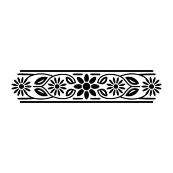 Vintage Botanical Border, Elegant Decorative Element vector