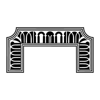 Art Deco Archway, Geometric Ornamentation, Minimalist - Symmetry vector