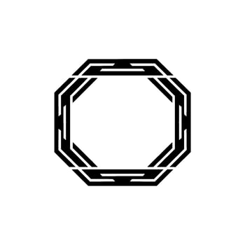 Geometric Octagon Frame, Minimalist, Modern Abstract - Pattern vector
