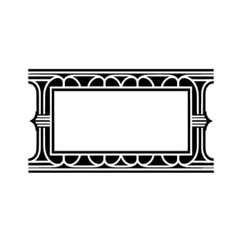 Art Deco Frame, Elegant Border, Vintage, Minimalist Style, Retro - Art deco vector