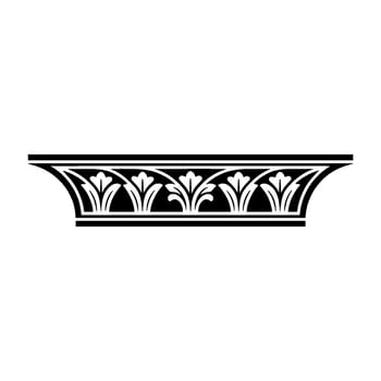 Elegant Egyptian Revival Decorative Molding vector
