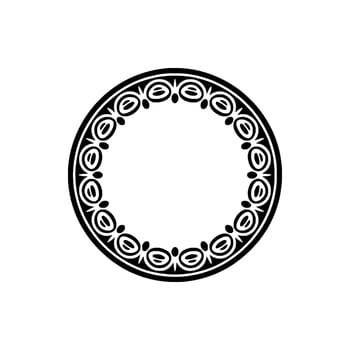 Intricate Tribal Circle Border, Minimalist vector