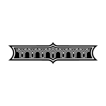 Art Deco Ornament Border, Elegant Element - Pattern - Art deco vector