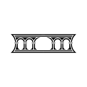 Ornate Black Decorative Border, Vintage Style - Ornament - Art deco vector