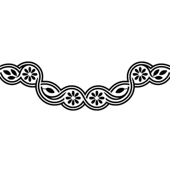 Intricate Celtic Border, Vintage Floral vector