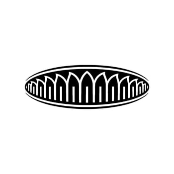 Gothic Arch Emblem, Minimalist, Symbolic vector