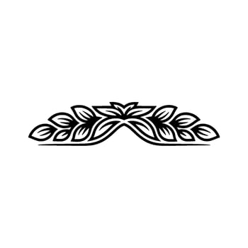 Elegant Botanical Emblem, Minimalist, Lineart vector