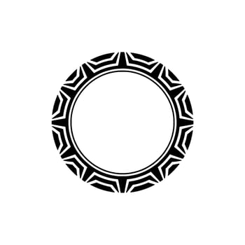 Tribal Ring Frame, Geometric, Minimalist vector