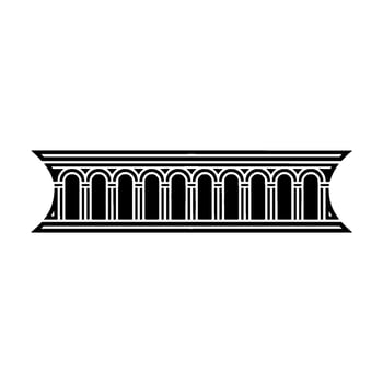 Geometric Classical Arch, Minimalist - Archway vector