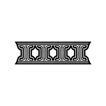 Geometric Deco Border, Vintage Style vector
