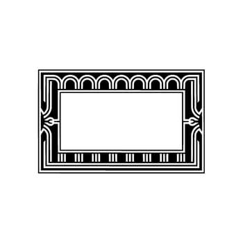 Art Deco Frame, Geometric, Minimalist Elegance, Pattern vector