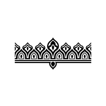 Intricate Floral Border, Elegant , Decorative Element, Ornament vector