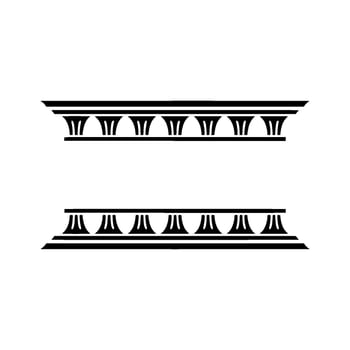 Geometric Border Elements, Minimalist , Classic Style vector