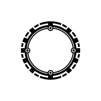 Geometric Portal Frame, Minimalist, Futuristic Concept vector