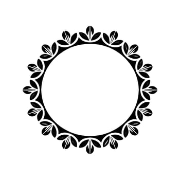 Elegant Botanical Frame, Minimalist - Leaf vector