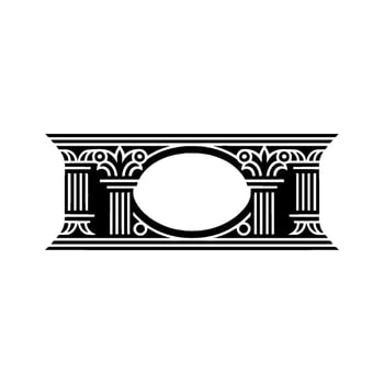Art Deco Ornament, Elegant Border, Vintage - Decorative - Art deco vector
