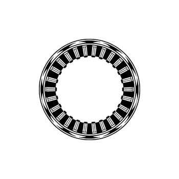 Circular Keyboard Motif, Minimalist, Abstract Rhythm vector