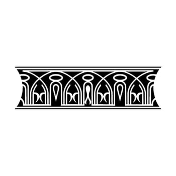 Art Deco Ornament Border, Geometric, Elegant Detail - Stylized - Art deco vector