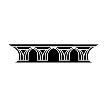 Art Deco Archway, Geometric Ornamentation, Vintage, Linear - Art deco vector