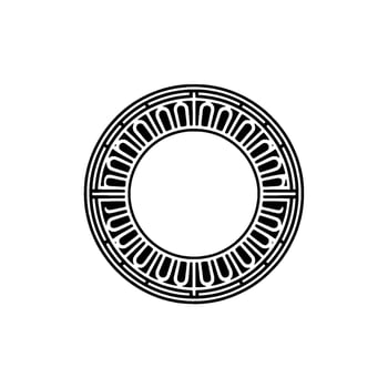 Geometric Circle Emblem,Minimalist , Circular Motif - Monogram vector