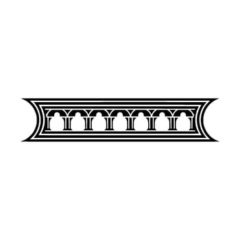 Art Deco Archway,Elegant Ornament, Vintage vector